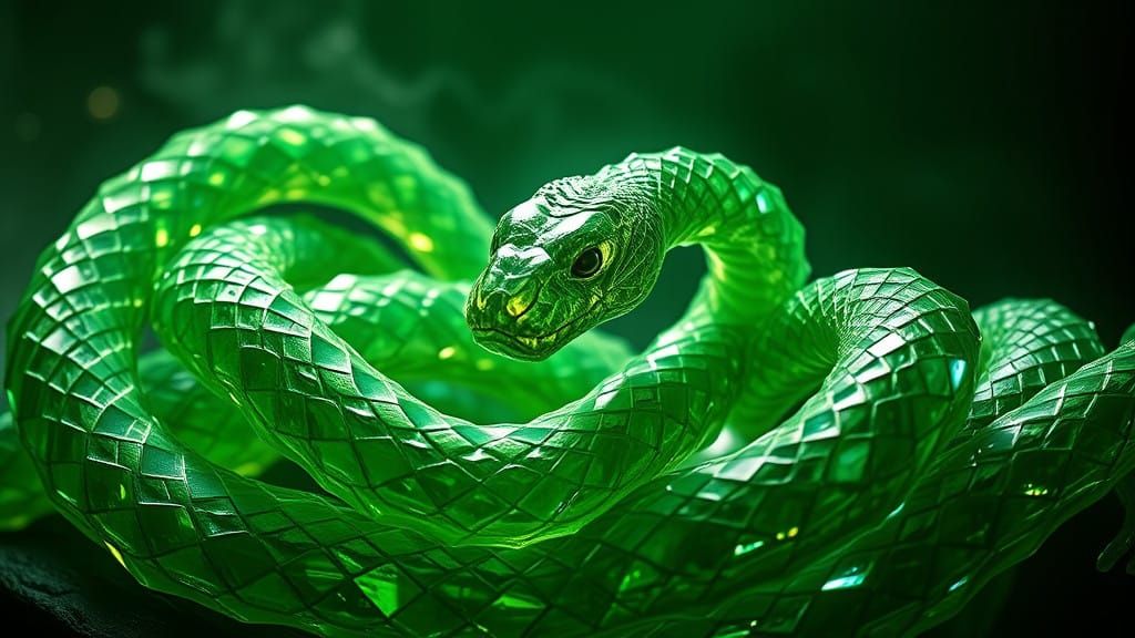 Ethereal Crystal Serpents Unveil Ancient Secrets