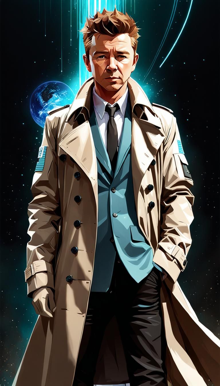 Cosmic Figure in Anime Realism Style