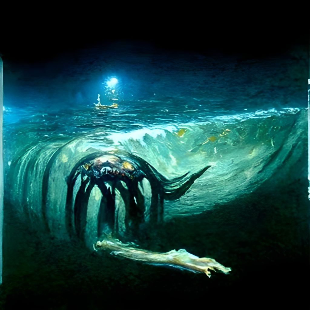 Thalassophobia: An Ominous Oil Painting