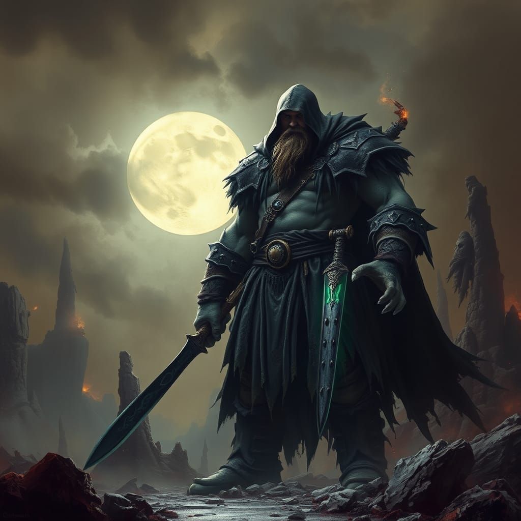 Gorr the God Butcher in Apocalyptic Landscape