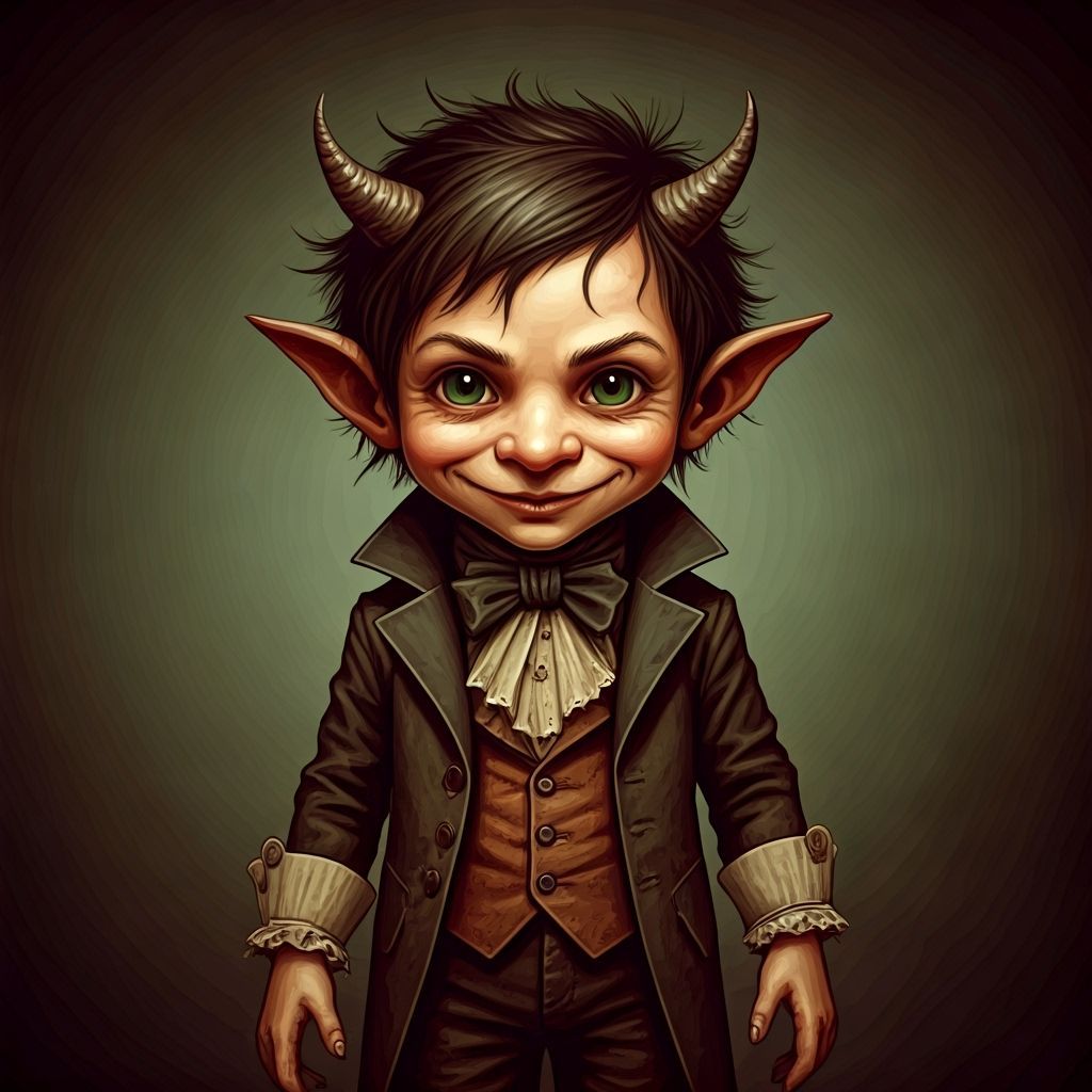 Mischievous Victorian Imps in Mystical Ambiance
