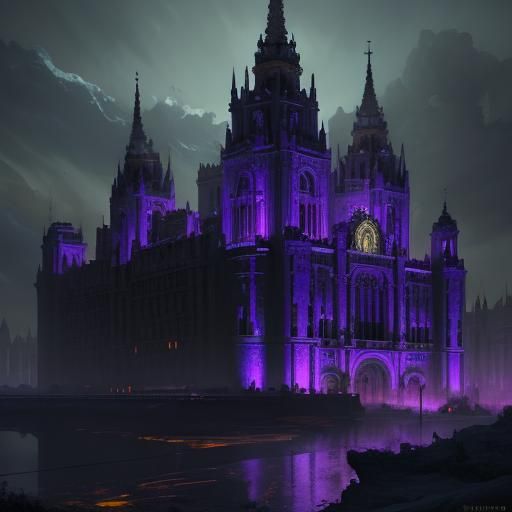 Madrid Dark Fantasy Concept Art in Art Nouveau Style