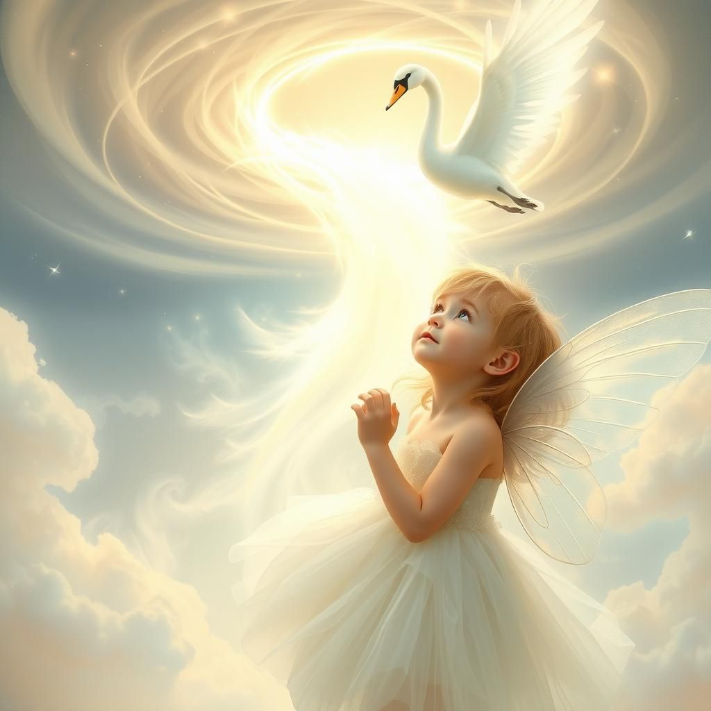 Ethereal Fairy Transformation into Swan Portal