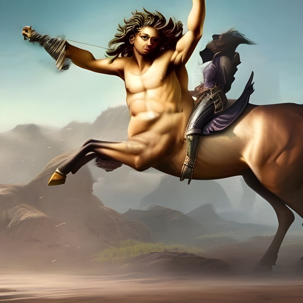 Demon, riding a Centaur