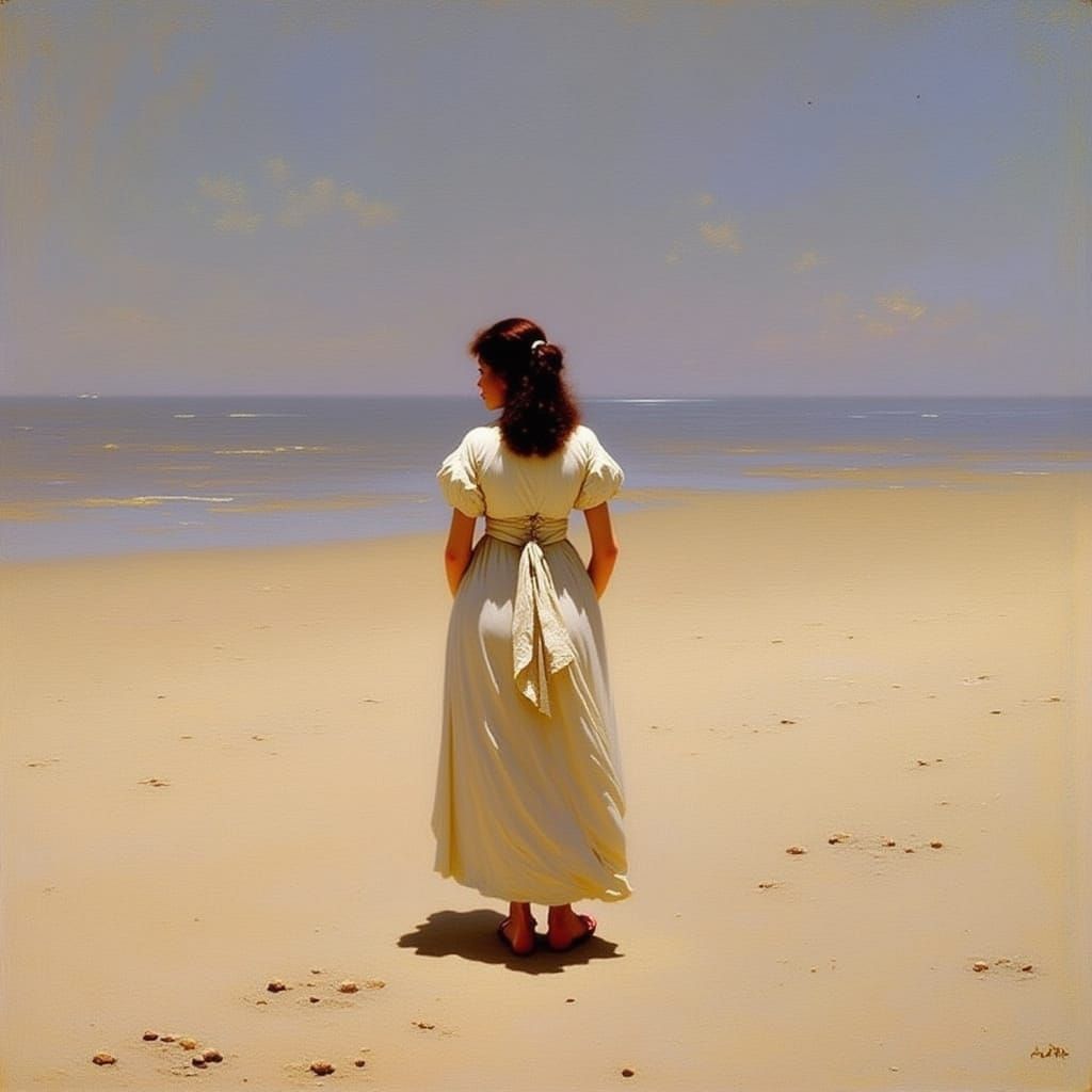 Bare Feet in Sand: Coastal Serenity