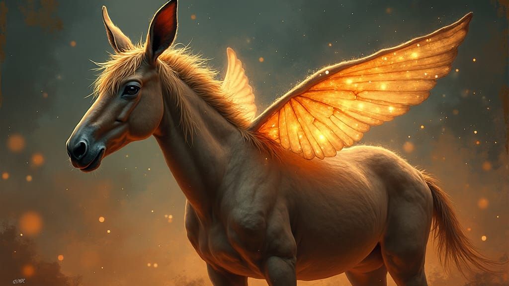 Mule with Wings