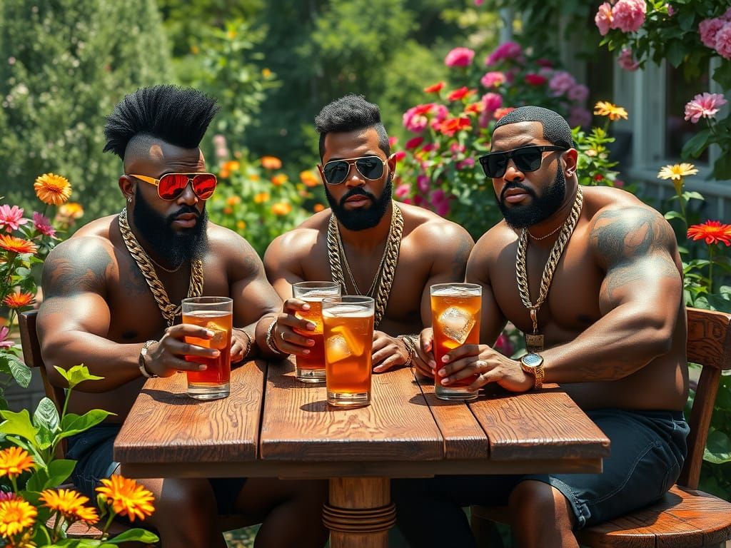 Golden Summer Afternoon with Hip-Hop Icons