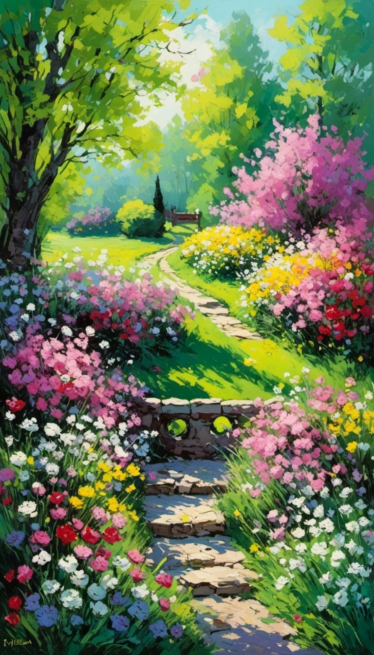 Electric Spring Serenade in Neon Lights