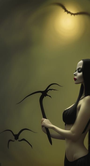 Morticia Addams Beachwear Collection