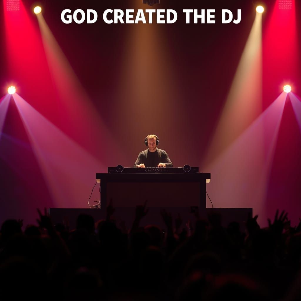 DJ Performance with Dramatic Backlighting