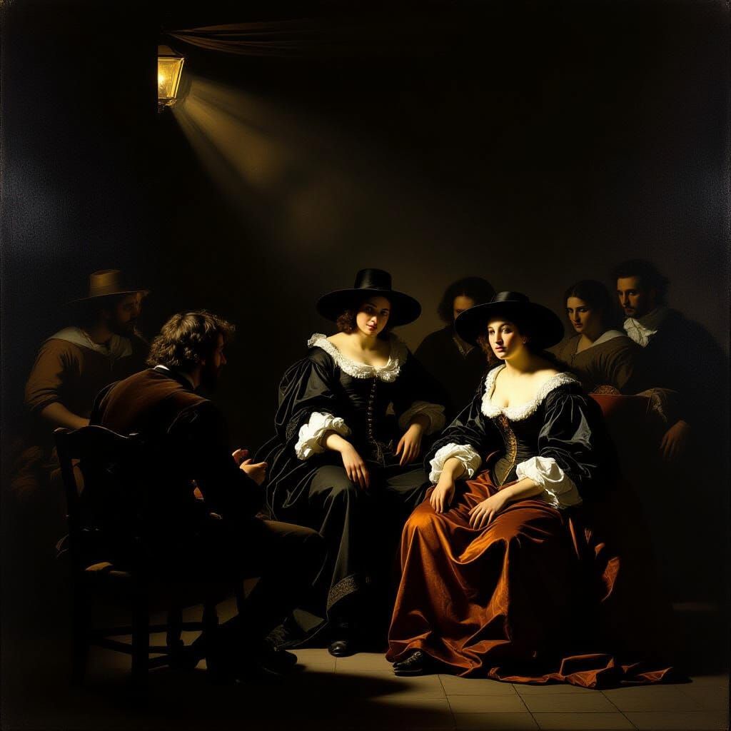 Baroque Masterpiece: Dramatic Chiaroscuro & Human Emotion