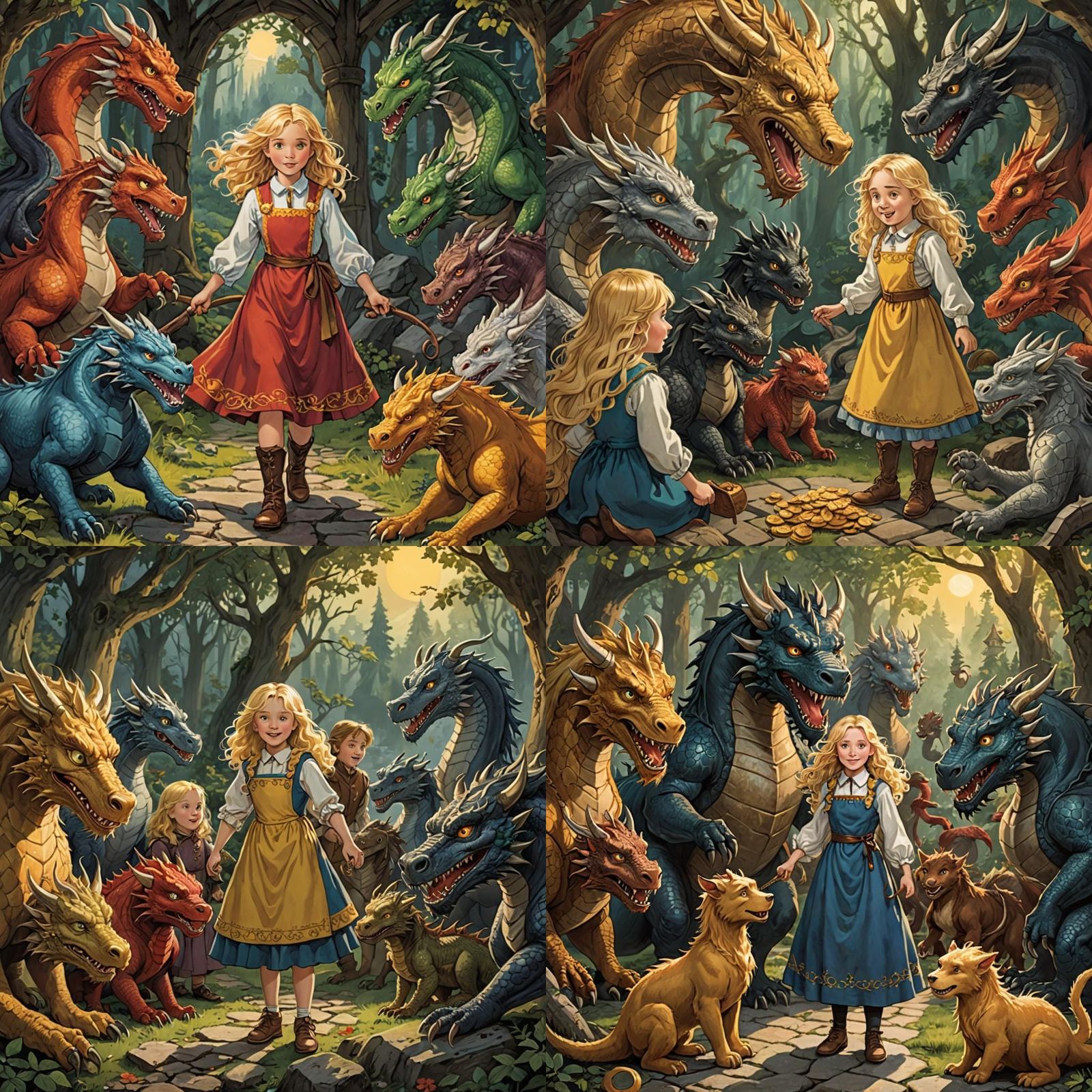 Goldilocks and the Seven Dragons Fantasy