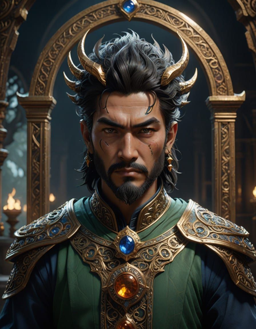 Ethereal Claythian in Ancient Wisdom Regalia