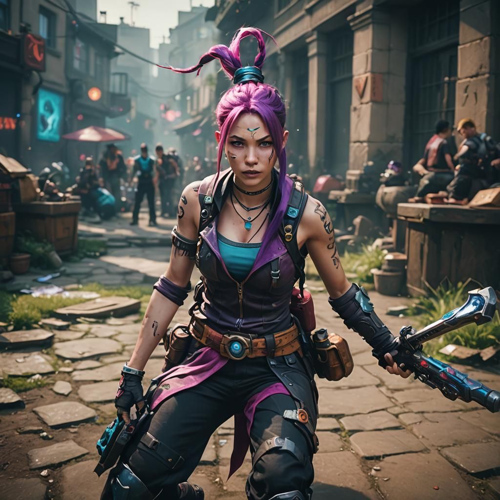 Cinematic League of Legends Jinx Film Still