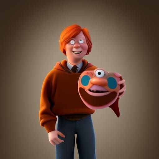 Ronald Weasley Rendered in Pixar Style