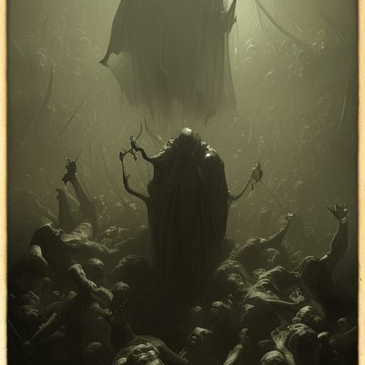 Demons in Horror Style of Gustave Doré