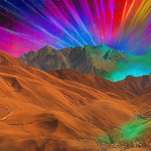 Korangal Valley: Holographic Astral Illustration