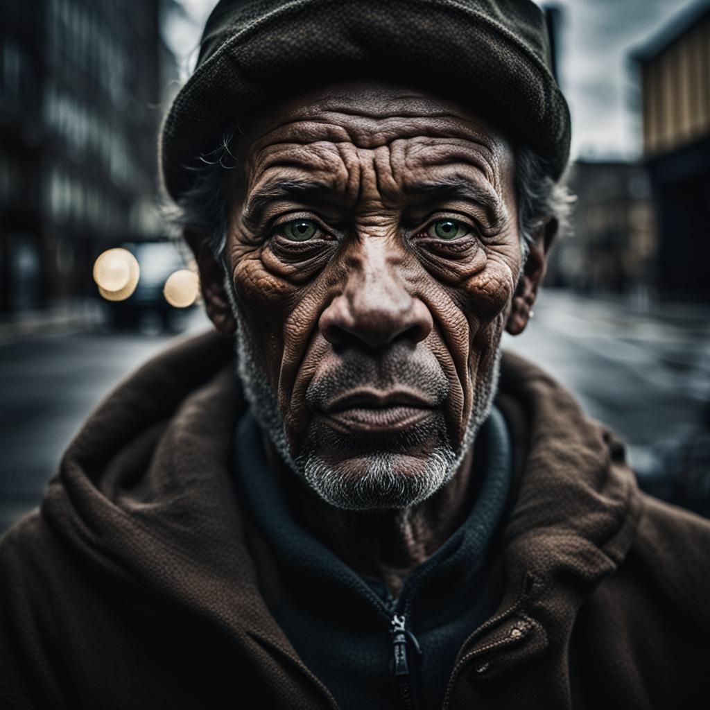 Pittsburgh Three Rivers Portrait in Atmospheric Style