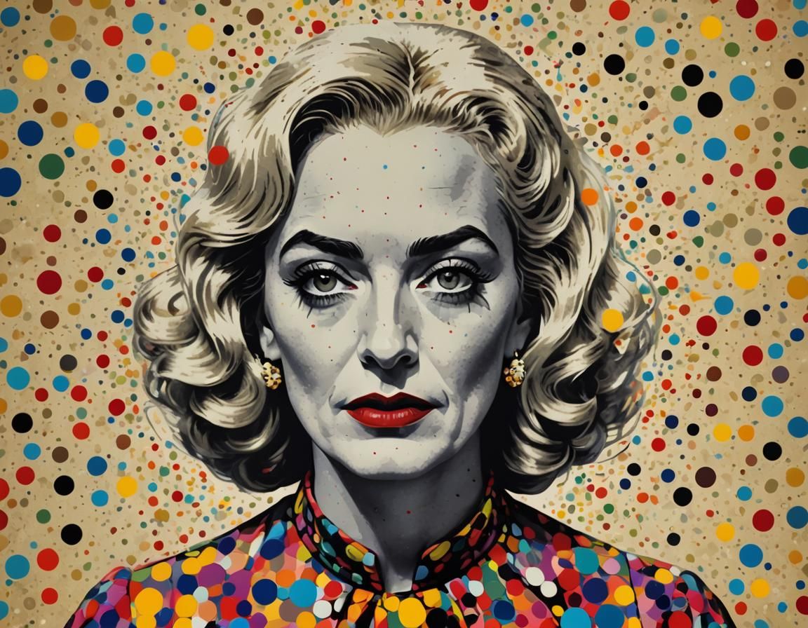 Vibrant Dot Pattern in Triadic Colors and Geometric Bauhaus....