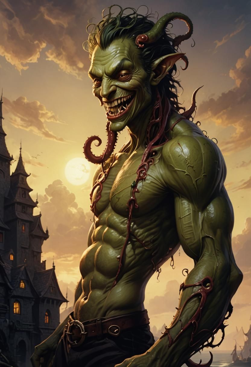 Goblin Man With Tentacles