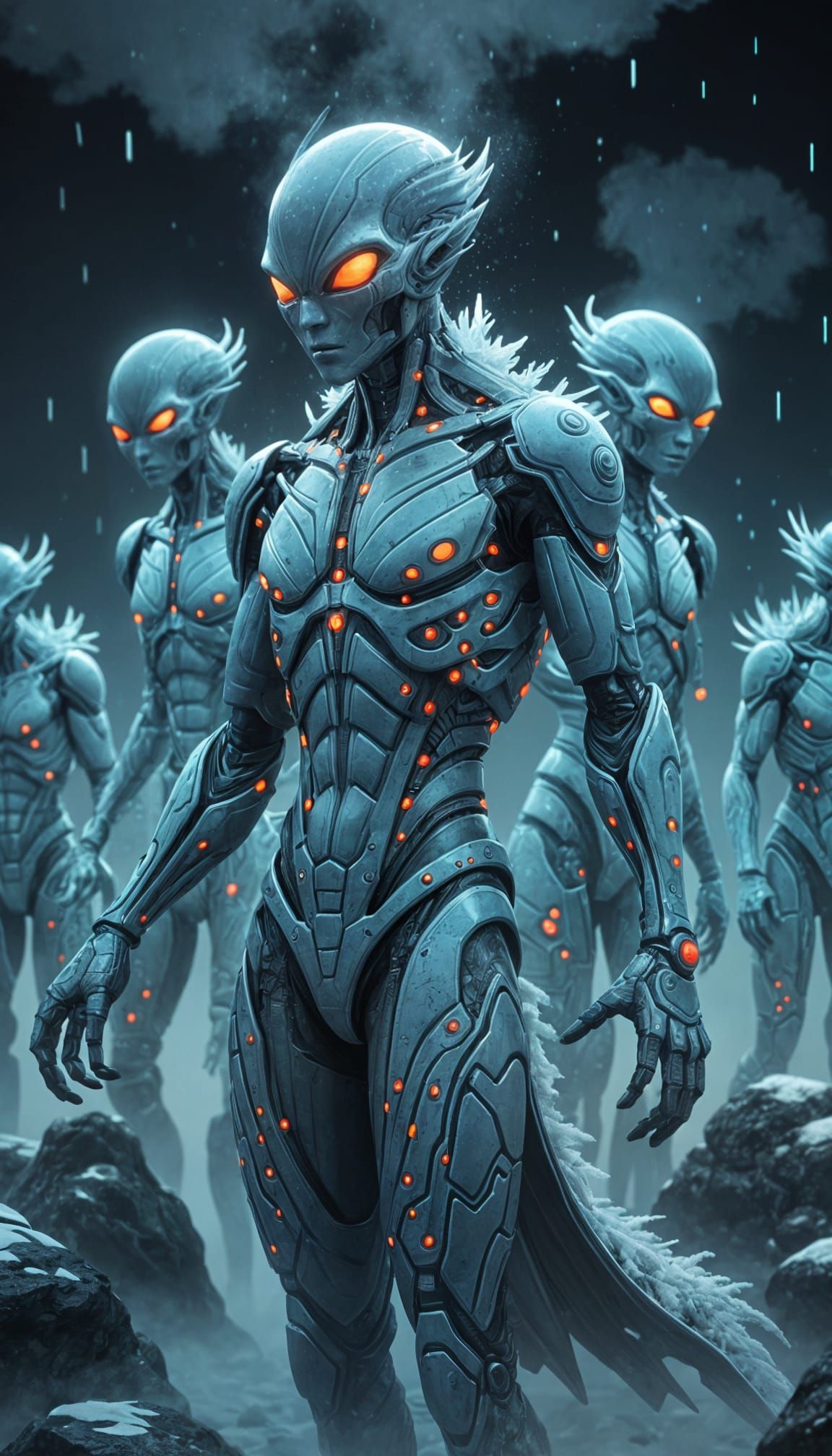 Blue Skin Alien, Male