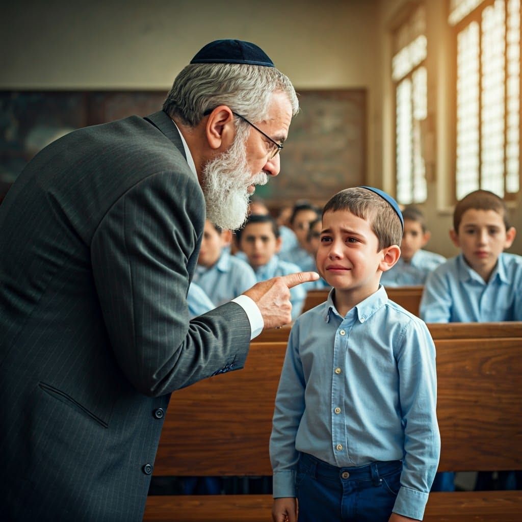 Stern Teacher and Timid Student: A Cinematic Classroom Scene