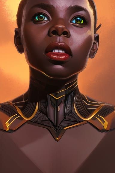 Sinister Wakanda Portrait in Dark Psycho Style