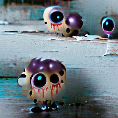 Unsettling Funko Pop Figure with Blank Stare
