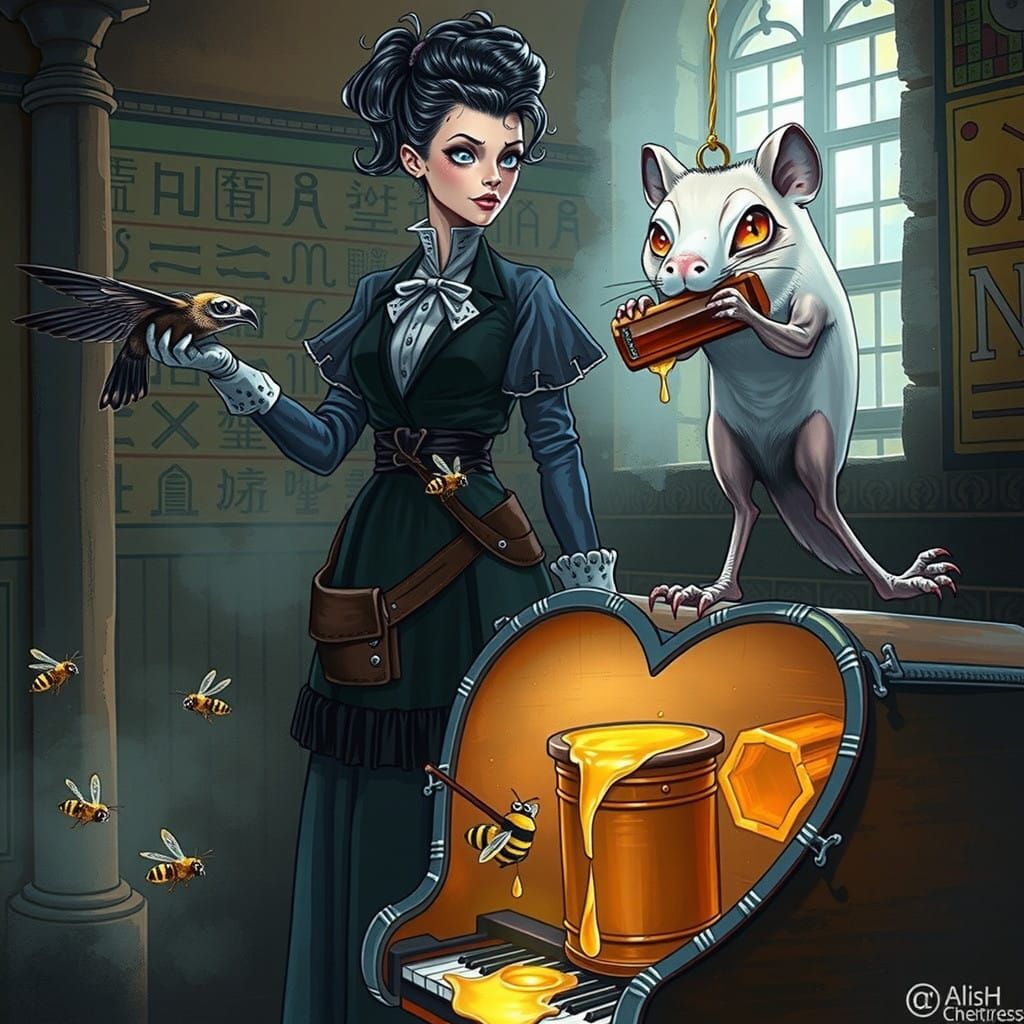 Stern Headmistress Confronts Darkness in Ancient, Hieroglyph...