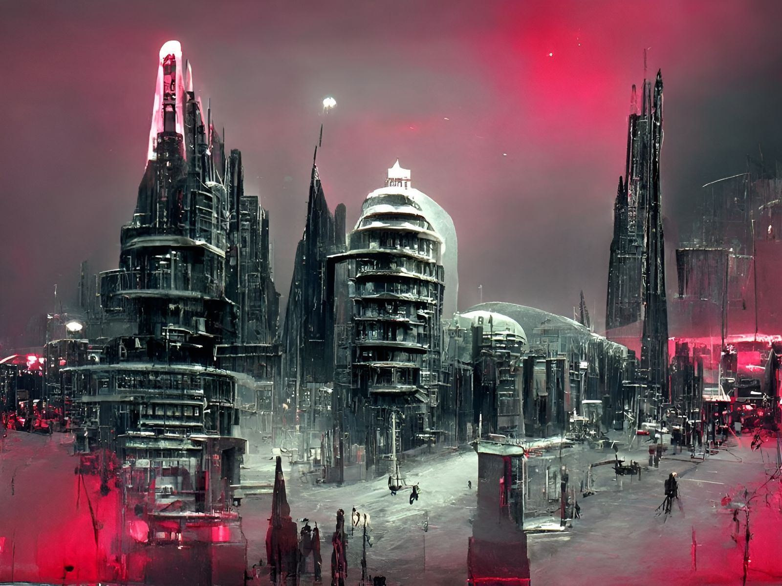 Futuristic Sci-Fi City in Remodernism Style