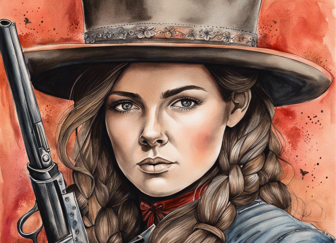 Female Ned Kelly: Hyperdetailed Mixed Media Bushranger