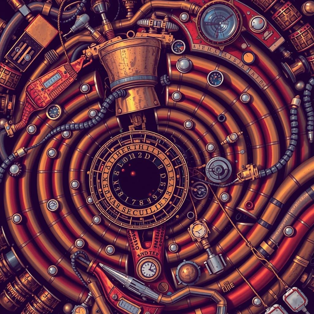 H.G. Wells Nautilus Submarine in Surreal Photorealism