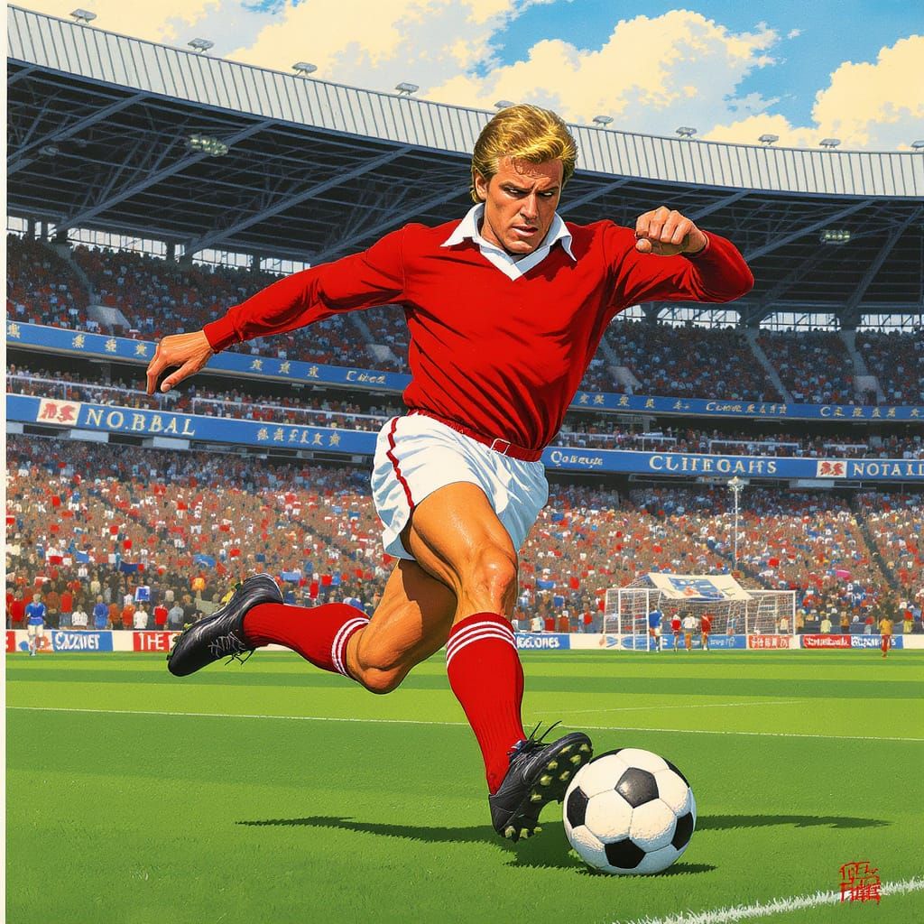 Roy of the Rovers in Comic Book Style