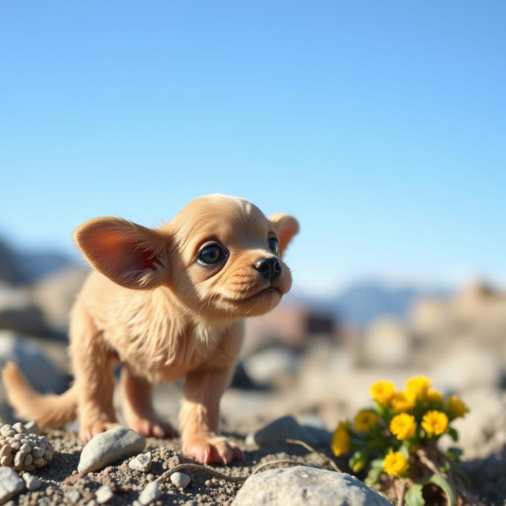 A Dramatic Portrait of a Dog in Moody Lighting