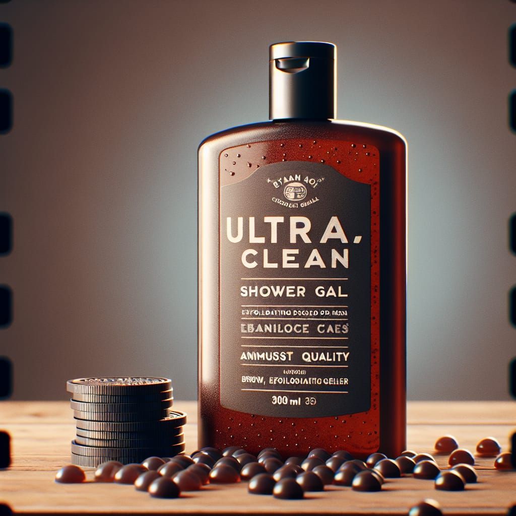 Ultra-Clean Exfoliating Shower Gel in Film Aesthetic