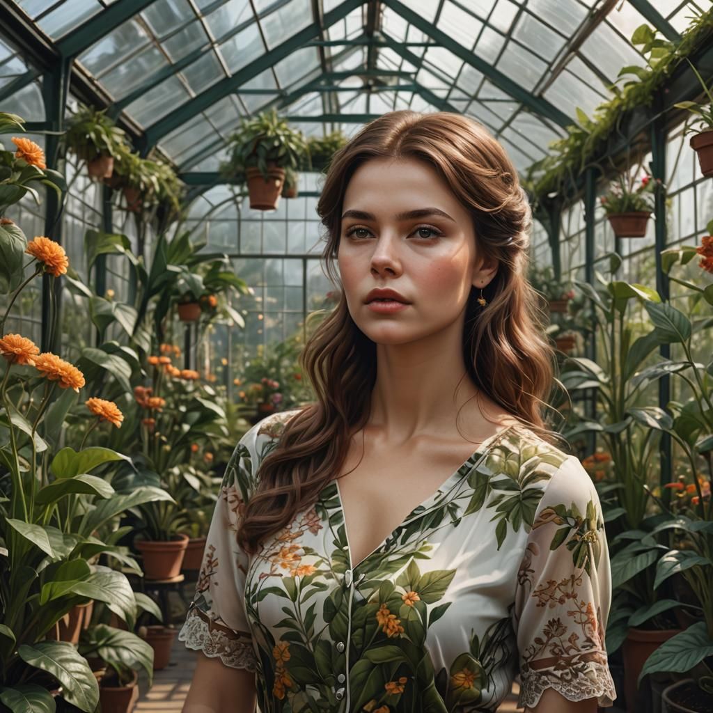 Beautiful Woman Portrait in Hyperrealistic Digital Art