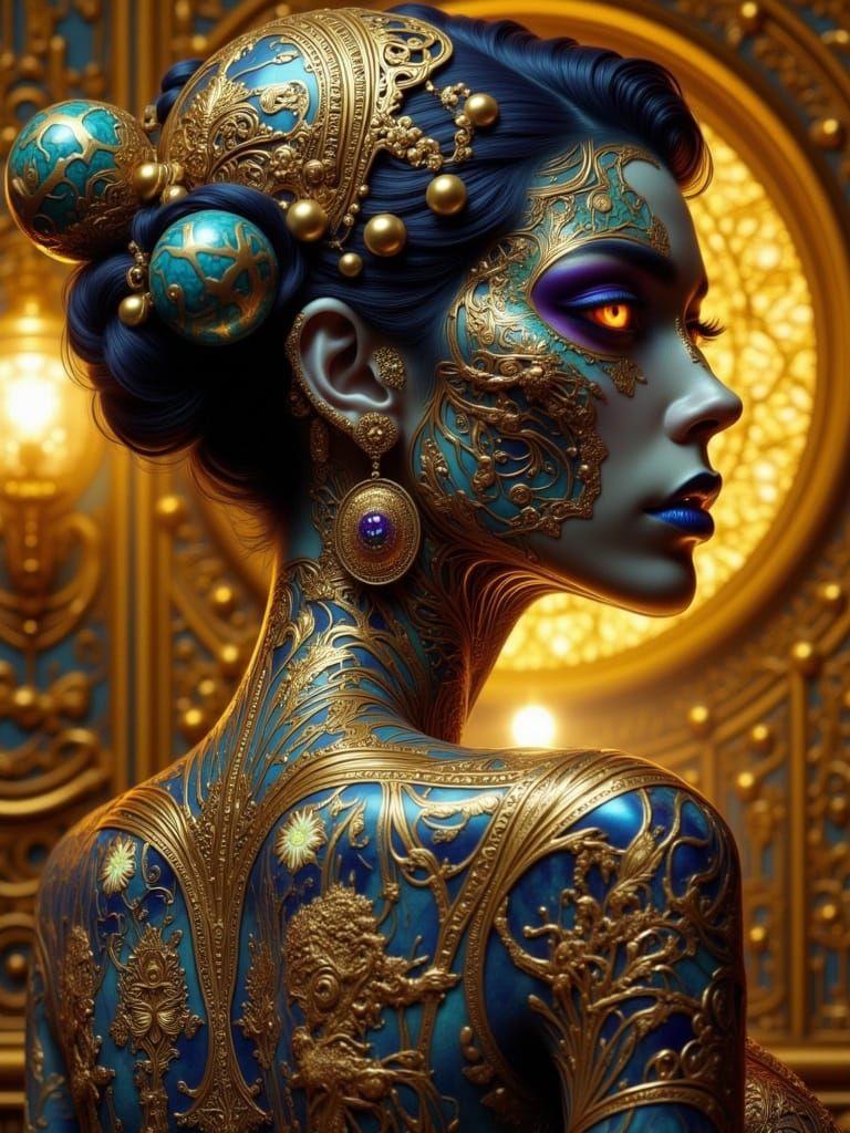 exotic gothic hybrid woman