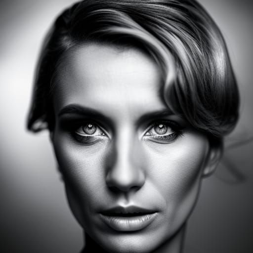 Depression Portrait in Hyperdetailed Style