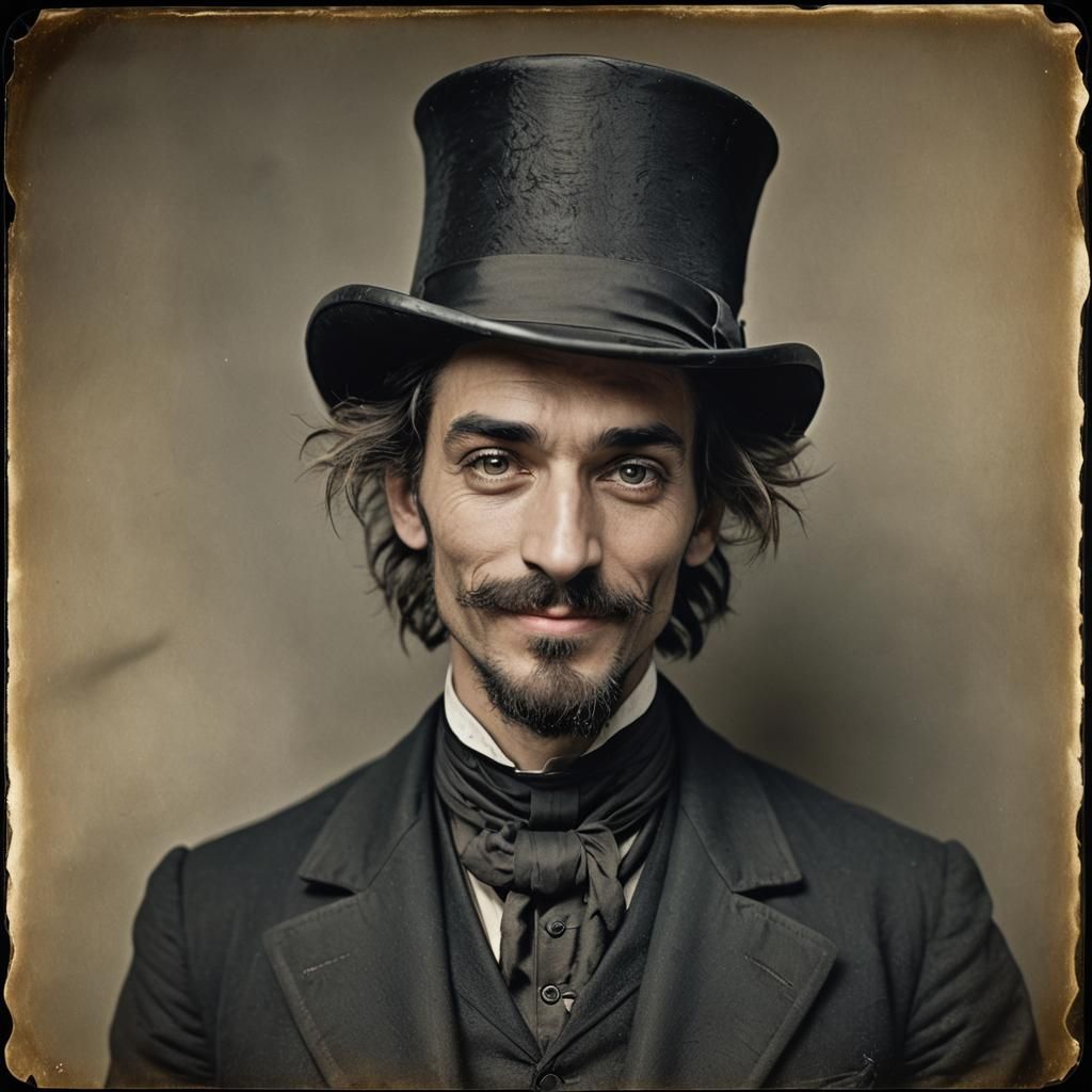 Victorian Man Portrait in Cinematic Film Style