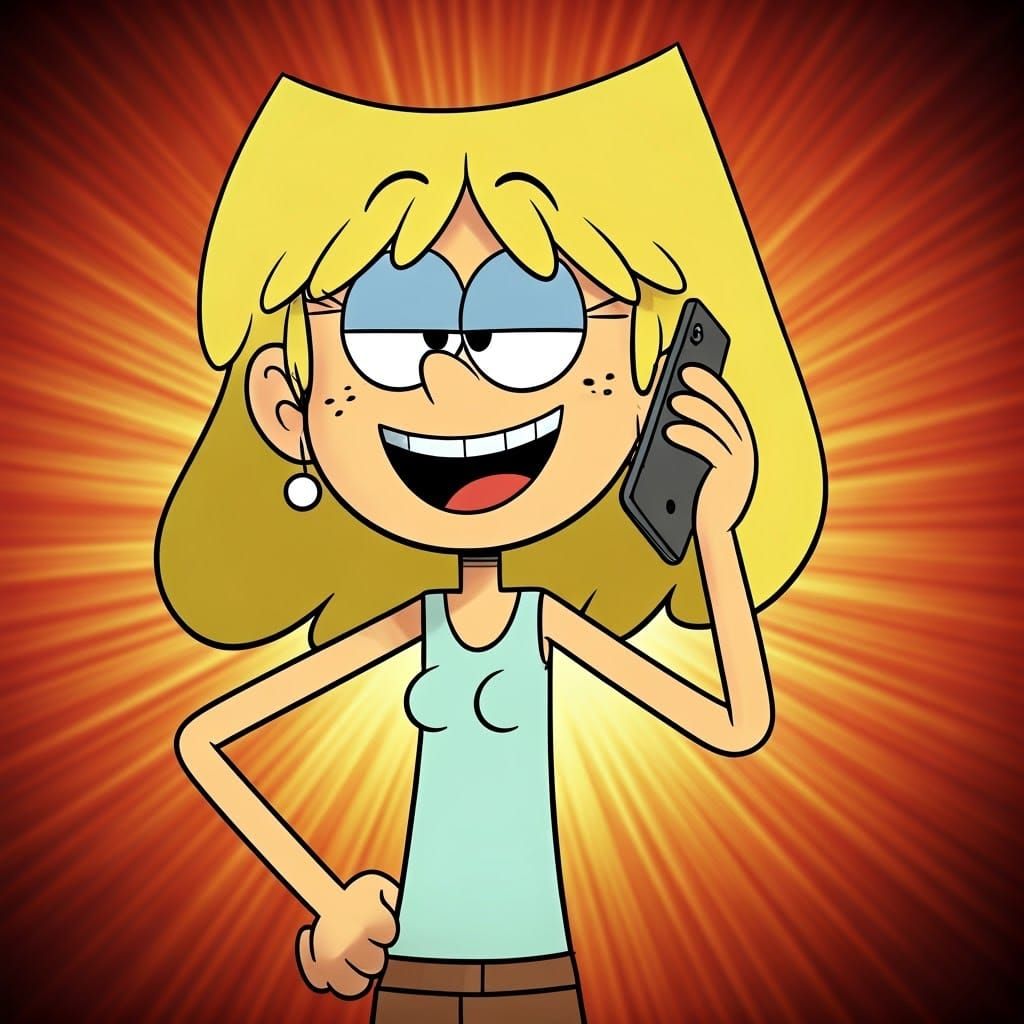 Lori Loud Chatting: Pixar-Style 3D Render