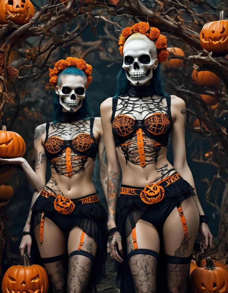 Paco Rabanne Halloween Beachwear: Surreal Punk Fashion