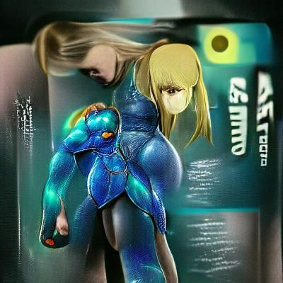 Samus Aran Zero Suit Digital Art