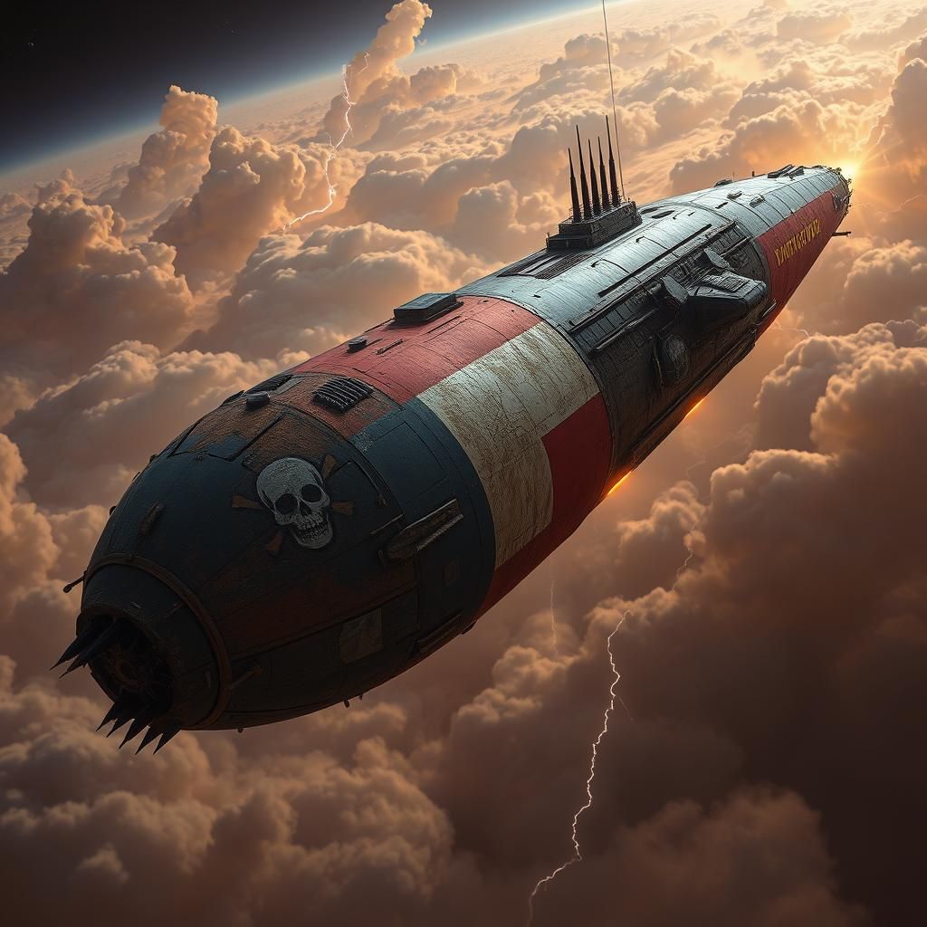 Dutch Spaceship Descends Through Desert Storm