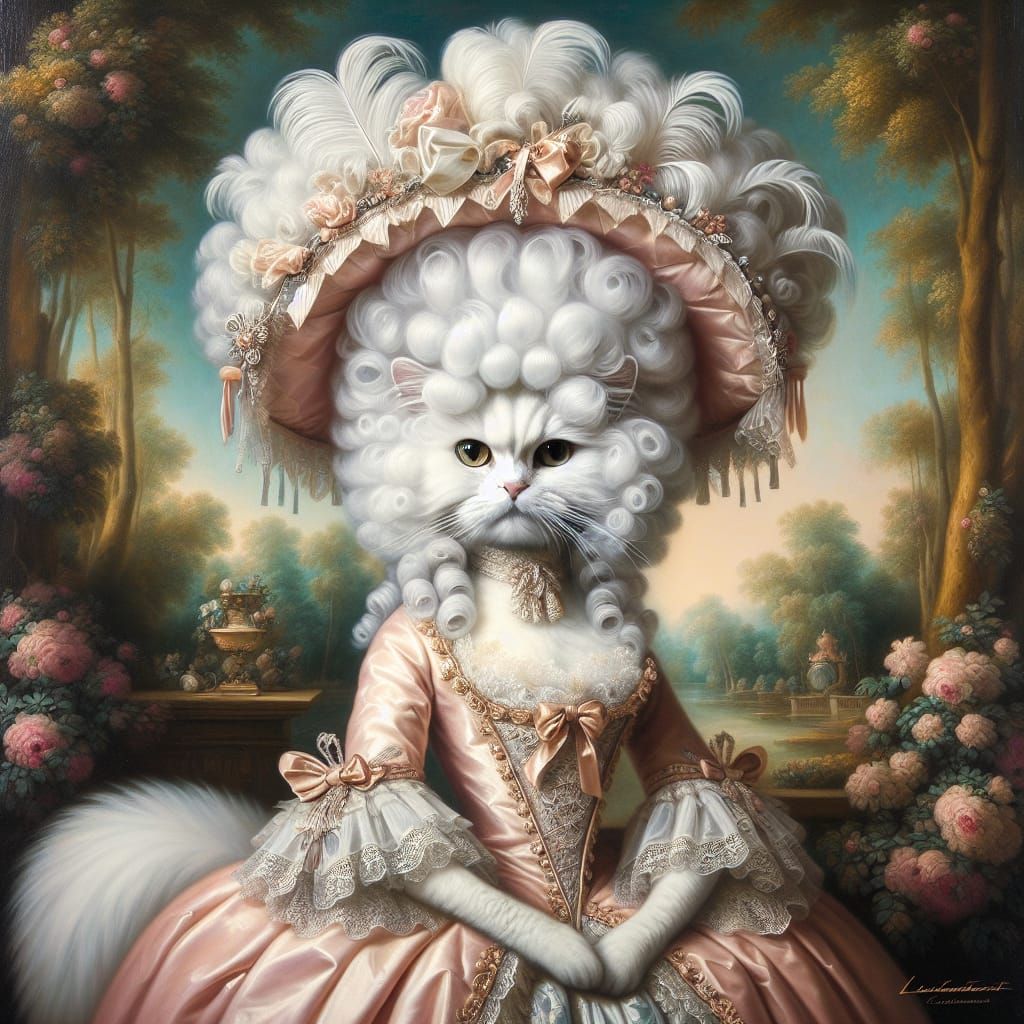 Meowie Catoinette Loved Fancy Hats...and Fancy Feast
