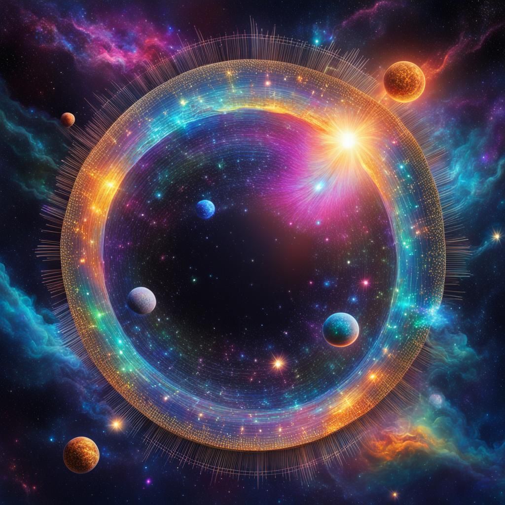 Big Bang: Cosmic Holographic Illustration