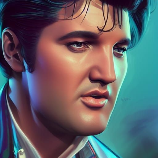 Elvis Presley Portrait in Unreal Engine 5