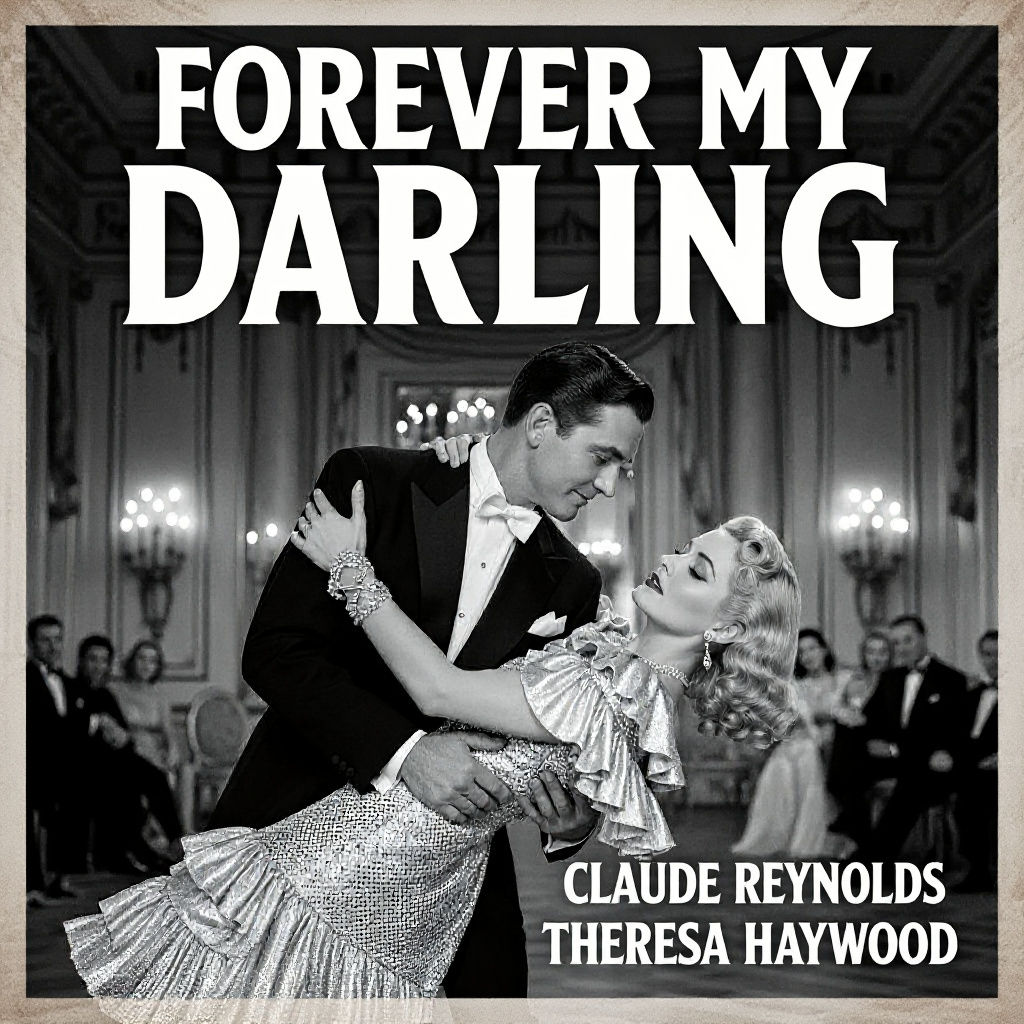 Vintage 1940s Ballroom Dance of Passionate Lovers