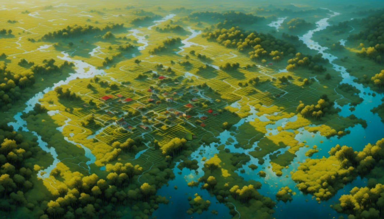 Colorful Coastal Plains Landscape Photography