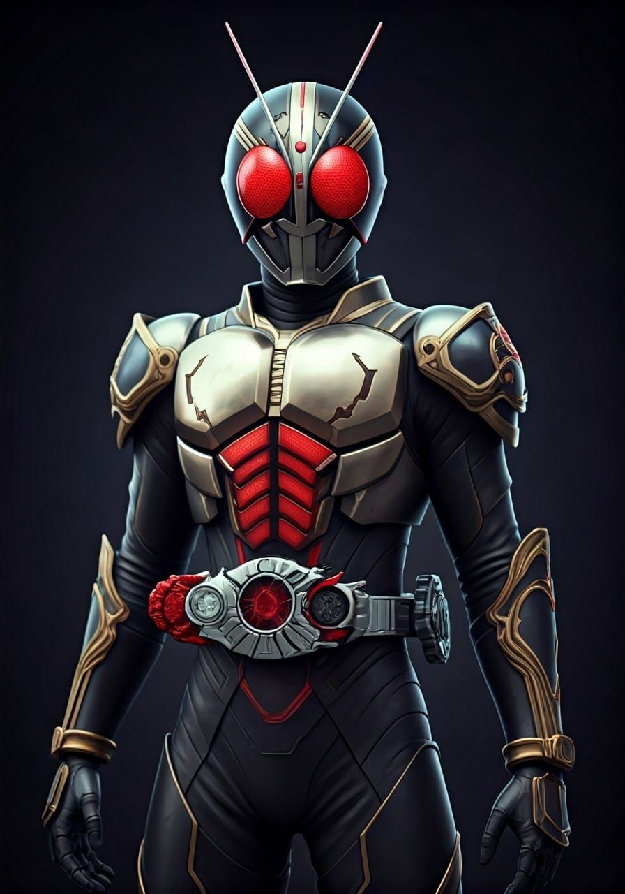 Kamen Rider Mantis Hopper in 3D Anime Art