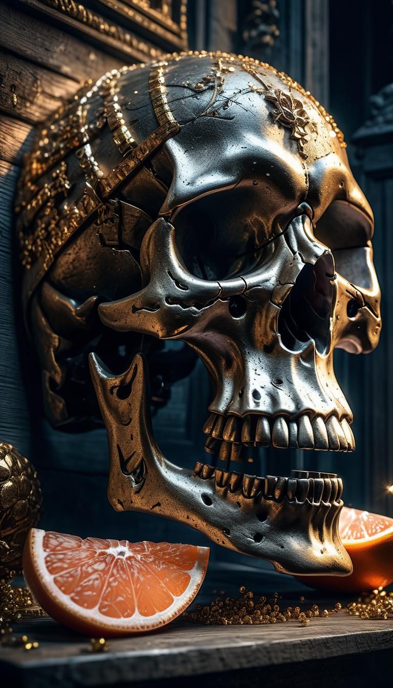 Sparklecore Skull and Outhouse in Hyperrealistic HDR